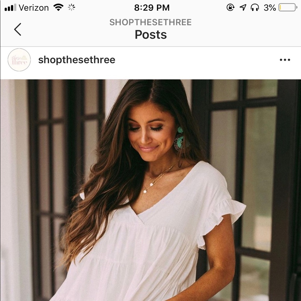 White babydoll dress